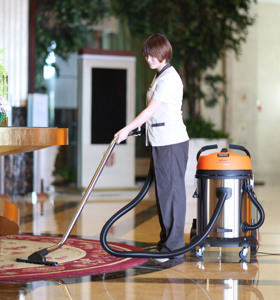 億力吸塵器在賓館酒店中的應用：吸地面灰塵