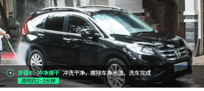 家用洗車機洗車流程