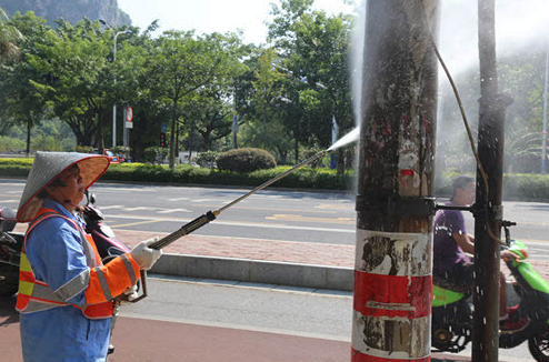 高壓水槍清理小廣告實用嗎 高壓水槍清理小廣告實用嗎