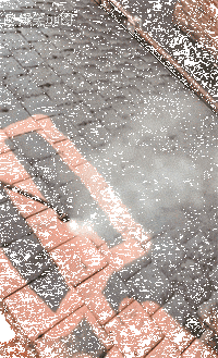 用億力洗車機清洗路面